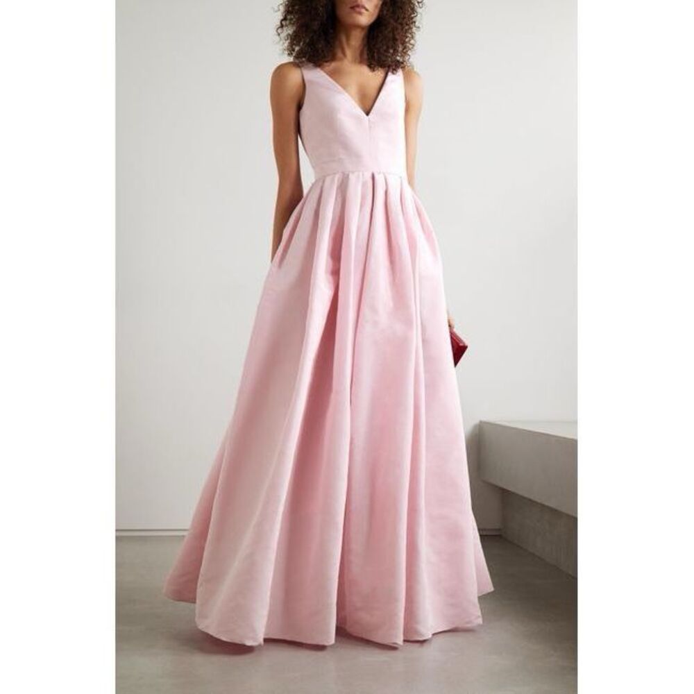 Alexander McQueen Pleated Silk Gown US 4 $4800